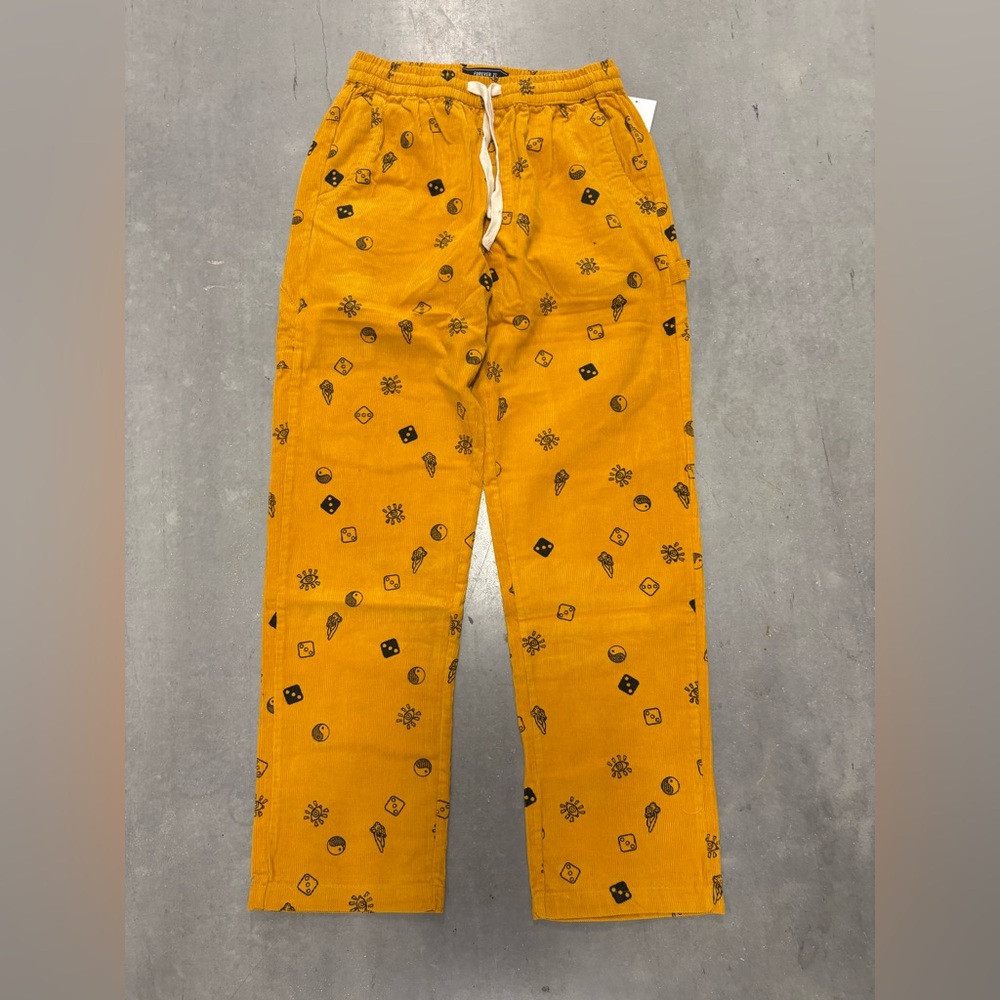 Yellow Patterned Pants - image 1